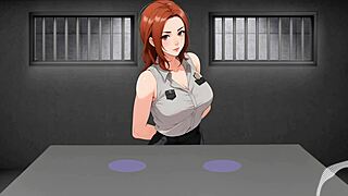 in this hentai story, the good cop and bad cop give jerk off instructions in spanish voice, leading to anal femdom action.