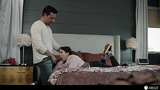 Step Daddy Freezes Her, Screams Through Multiple Intense Orgasms
