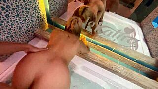 Young Colombian gets a hot and sensual shower experience