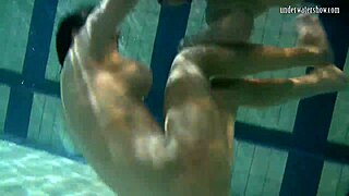 Russian cuties Katka and Barbara in hot underwater scene