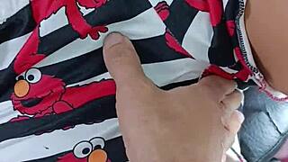 Dirty amateur couple tries out 10-inch toy