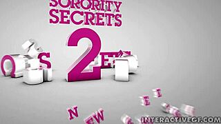 Interactive POV experience with hardcore teen anal sex in a sorority setting