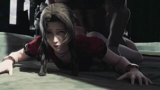 Aerith Gainsborough in a compilation of the most erotic scenes