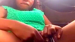 Steamy scene with girl next door in the car