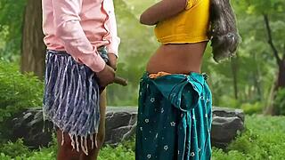 Bhabhi gets wild with forest banging session