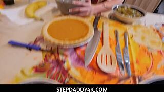 stepdaddy4k - blonde teen stepdaughter gets pounded by big cock stepdaddy on thanksgiving pov