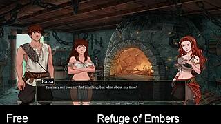 Interactive erotic art with multiple endings