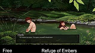 Interactive erotic art with multiple endings