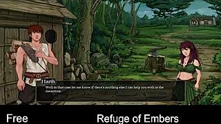 Interactive erotic art with multiple endings