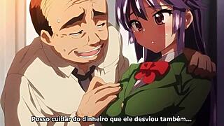 hentai professor seduces student with monster cock for first time