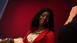 Close-up and personal with an ebony pornstar's tight pussy