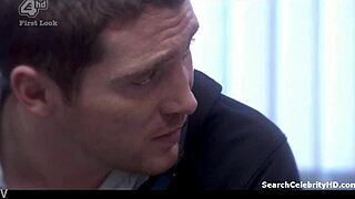 Topless Rebecca Atkinson in a steamy solo scene from Shameless UK S07E11
