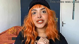 Solo girl with an extra chill gives a softcore blowjob
