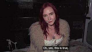 Latvian redhead Eva Ray's hardcore public sex confessions
