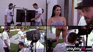 Backstage with the blonde beauty Kate Quigley in virtual reality