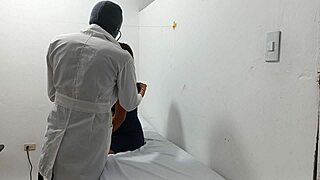 The doctor knows how to take care of his patients by wanking