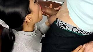 Damn, I’m So Horny Stepdad Cums on My Face!