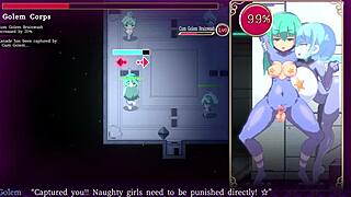 The mage Kanade's futanari dungeon quest: the third part with a robot