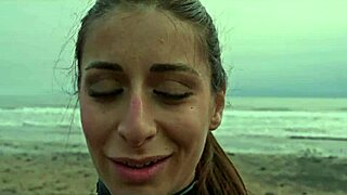 yo, silvia soprano gets roughly dominated on norway beach