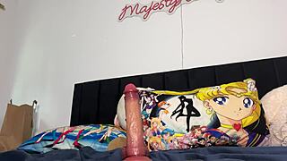 A girl skillfully rides a cock, bringing her to orgasm