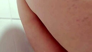 Girlfriend’s Secret Piss Play Caught from Behind View
