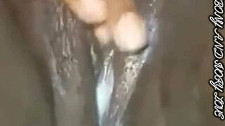 ebony solo star drips wet with ripped clothes, wow!