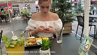 Special Miss Pussycat Day with Margarita, Public Strapon and Pussy Eating Outdoors