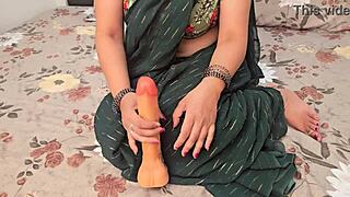 Vasna bhabhi's 10 inch dildo play is pretty damn hot