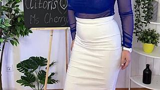Hot MILF teacher explains the clitoris to a student
