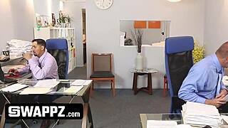 Office Swap: Horny Stepdads Trade Teeny Stepdaughters