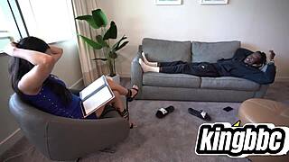 A therapy session turns into a tempting encounter with a huge big black cock