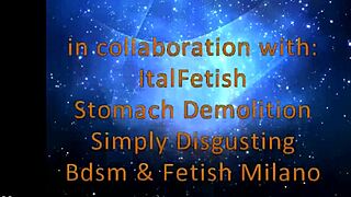 Italian slaps and kicks for a stomach beating - Demolition style