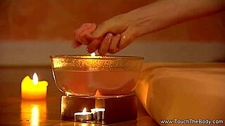 Hand massage from a hot brunette lady is just what I need