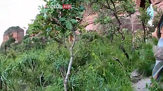 Young Brazilian Babe Rides Huge Cock with Skill in Outdoor Homemade Clip