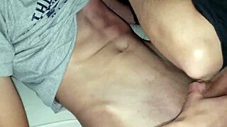 Homemade Husband Sharing Wife in Curious MMF with 18yo Karina and Lucas Sucking Two Monster Cocks