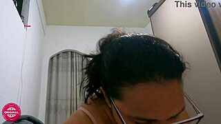Brazilian Milf Swallows Hot Cum from Naughty Stepbrother in Close-Up