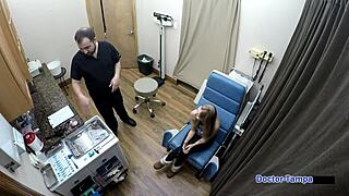 Dr. Tampa breaks Corporate Slaves with Ava Siren in wild spanking backstage! Latex gloves slap teen pussy hard. 😈