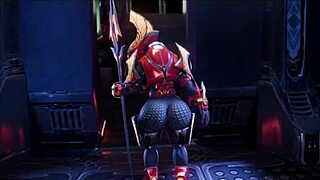 Female Sangheili takes control and dominates man in wild encounter