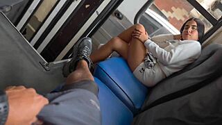 Can you believe she sucked me off on a public bus before hotel sex?