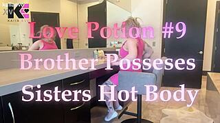 Whoa! LOVE POTION 9 makes step-brother control sister’s HOT BODY!