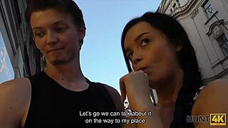 Hey, Hunt4k skinny Erica Black turns slut for quick cash in public