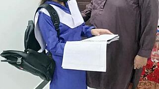 i'm so nervous, pakistani school girl like me doing it first time with stepfather