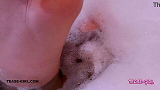 Super Cute Teen Strips for a Steamy Bath Scene