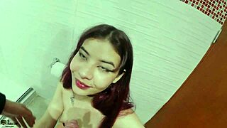 Horny Latina Waits Half-Naked for Hard Doggystyle and Creampie Explosion