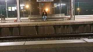 hey stranger, wanna screw me at this public train station outdoor spot?