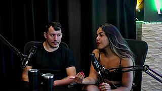 Hey, she thought it was just a wild collab, but got life advice from a singer about fetishes with casal kaliente on sheer red!