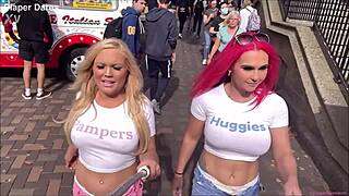 jessica morgan and roxi keogh rocking nappies outdoors in 2022