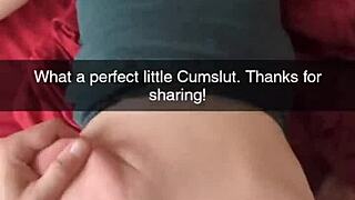 Hey, watch this cheating milf wife get bred and creampied in my Snapchat clips!
