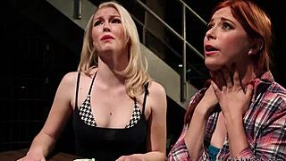 Customs officer whip lesbian smugglers