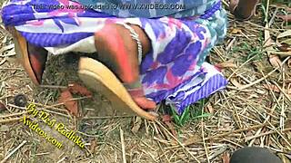 indian couple getting it on outdoors in the wild jungle